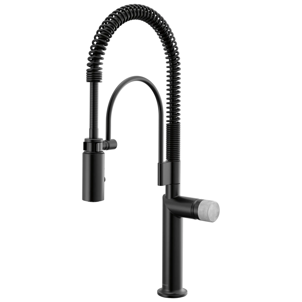 Brizo Odin Mezcladora Semi-Profesional — Negro Mate — Perilla de Concreto