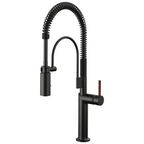 Brizo Odin Mezcladora Semi-Profesional — Negro Mate — Manija de Madera