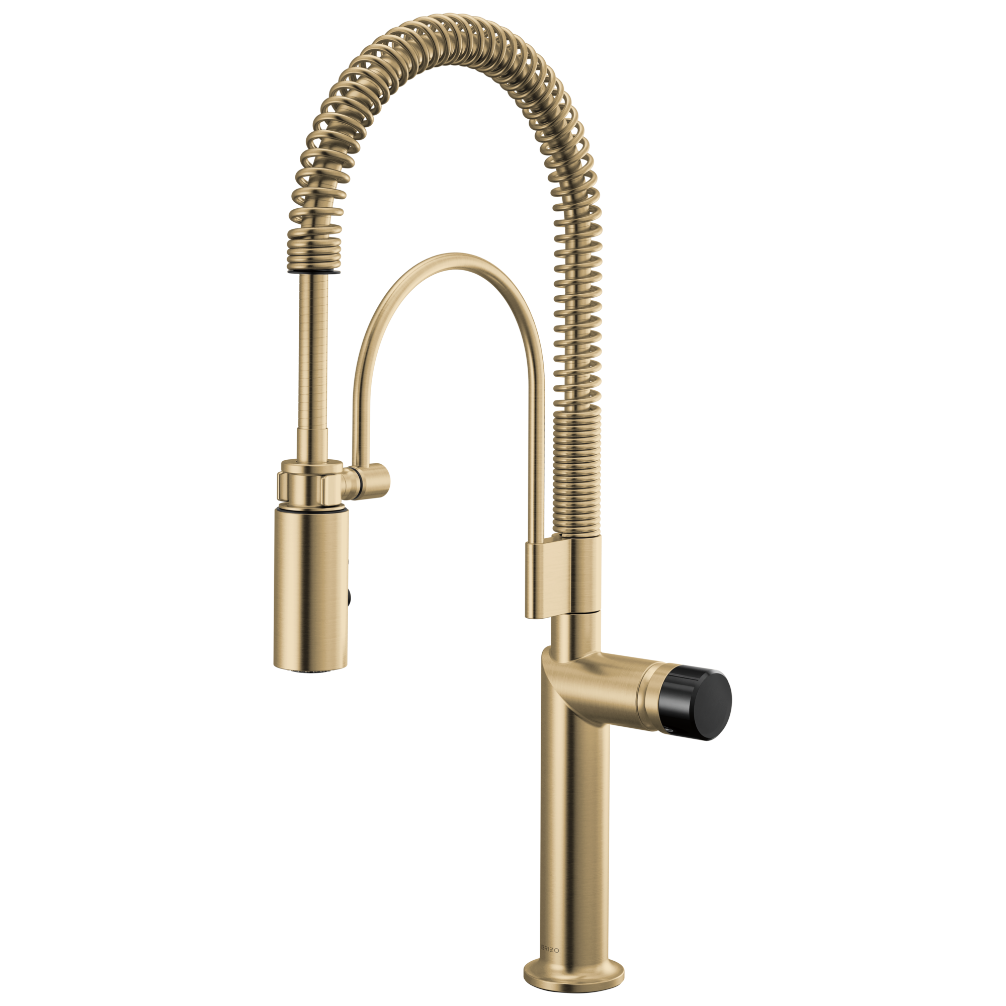 Brizo Odin Mezcladora Semi-Profesional — Oro Luxe — Perilla con Cristal Negro