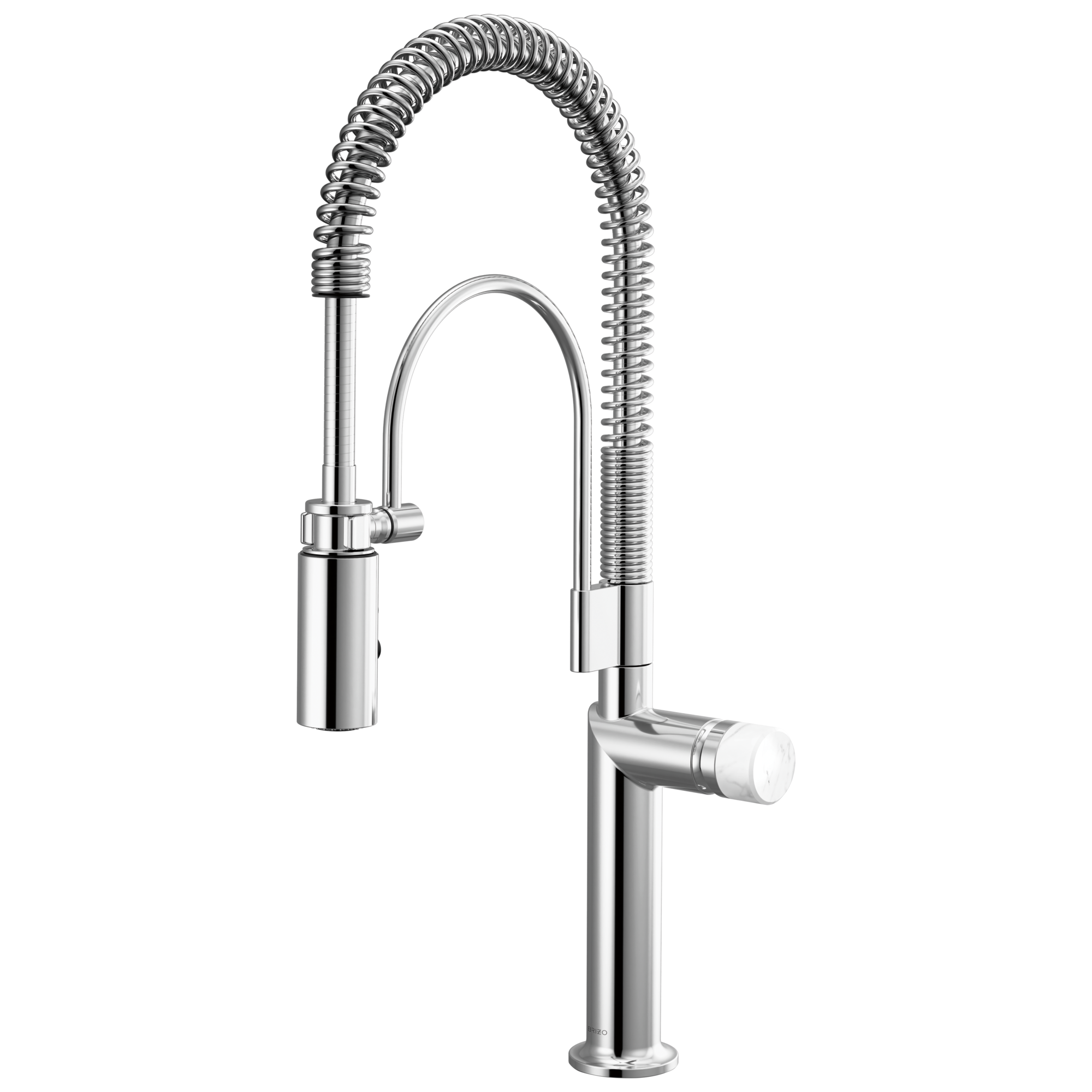 Brizo Odin Mezcladora Semi-Profesional — Cromo — Perilla de Mármol Blanco