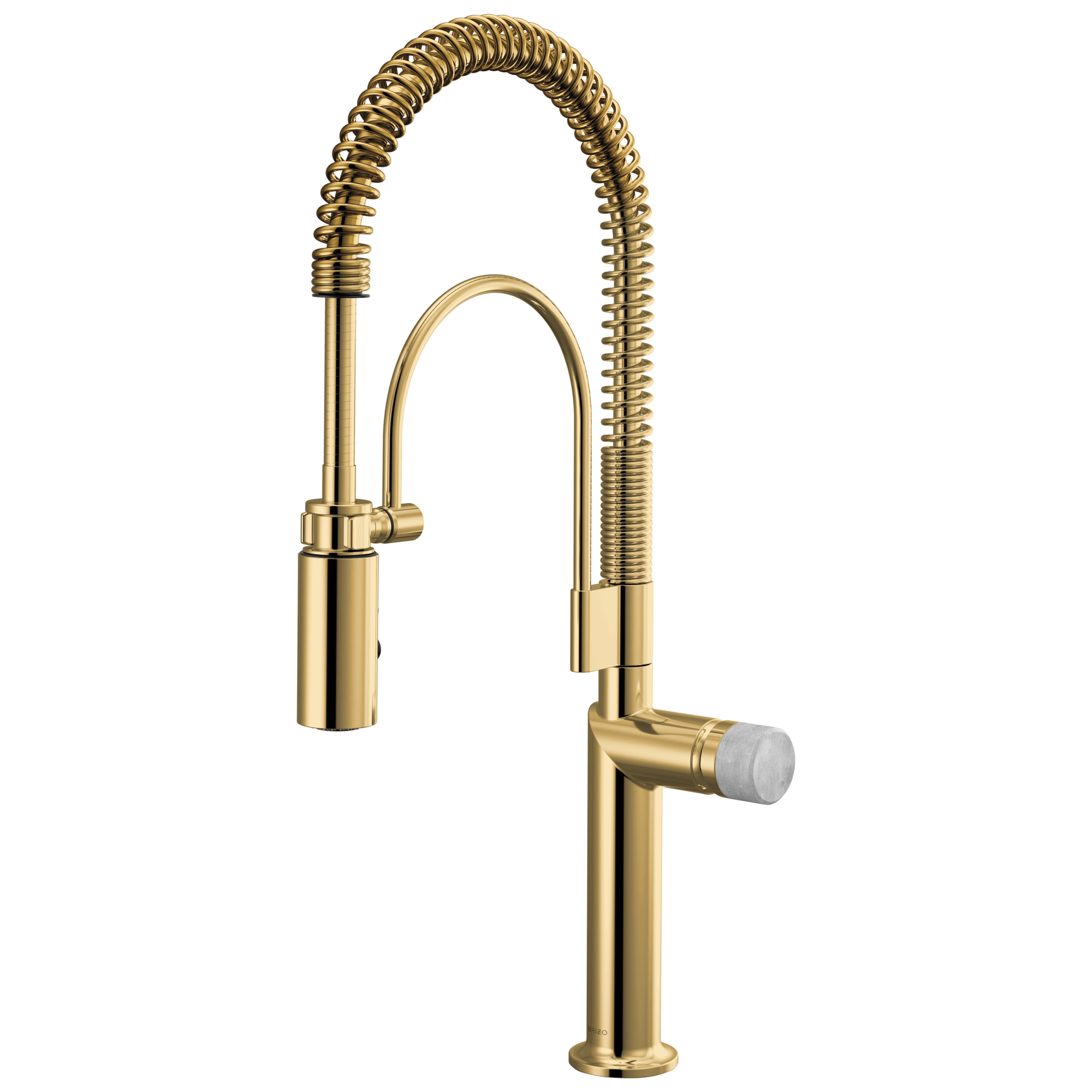 Brizo Odin Mezcladora Semi-Profesional — Oro Pulido — Perilla de Concreto