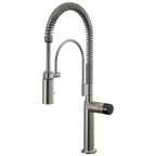 Brizo Odin Mezcladora Semi-Profesional — Acero Luxe — Perilla con Cristal Negro