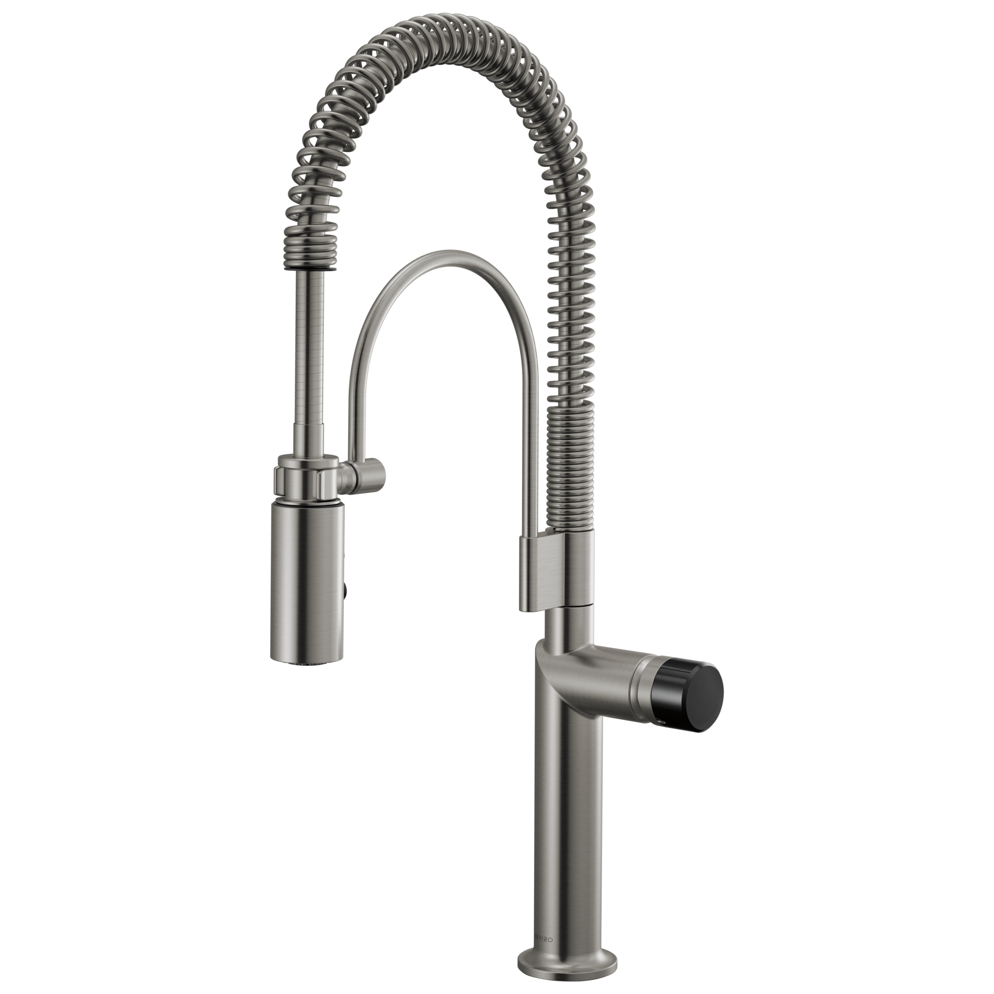 Brizo Odin Mezcladora Semi-Profesional — Acero Luxe — Perilla con Cristal Negro