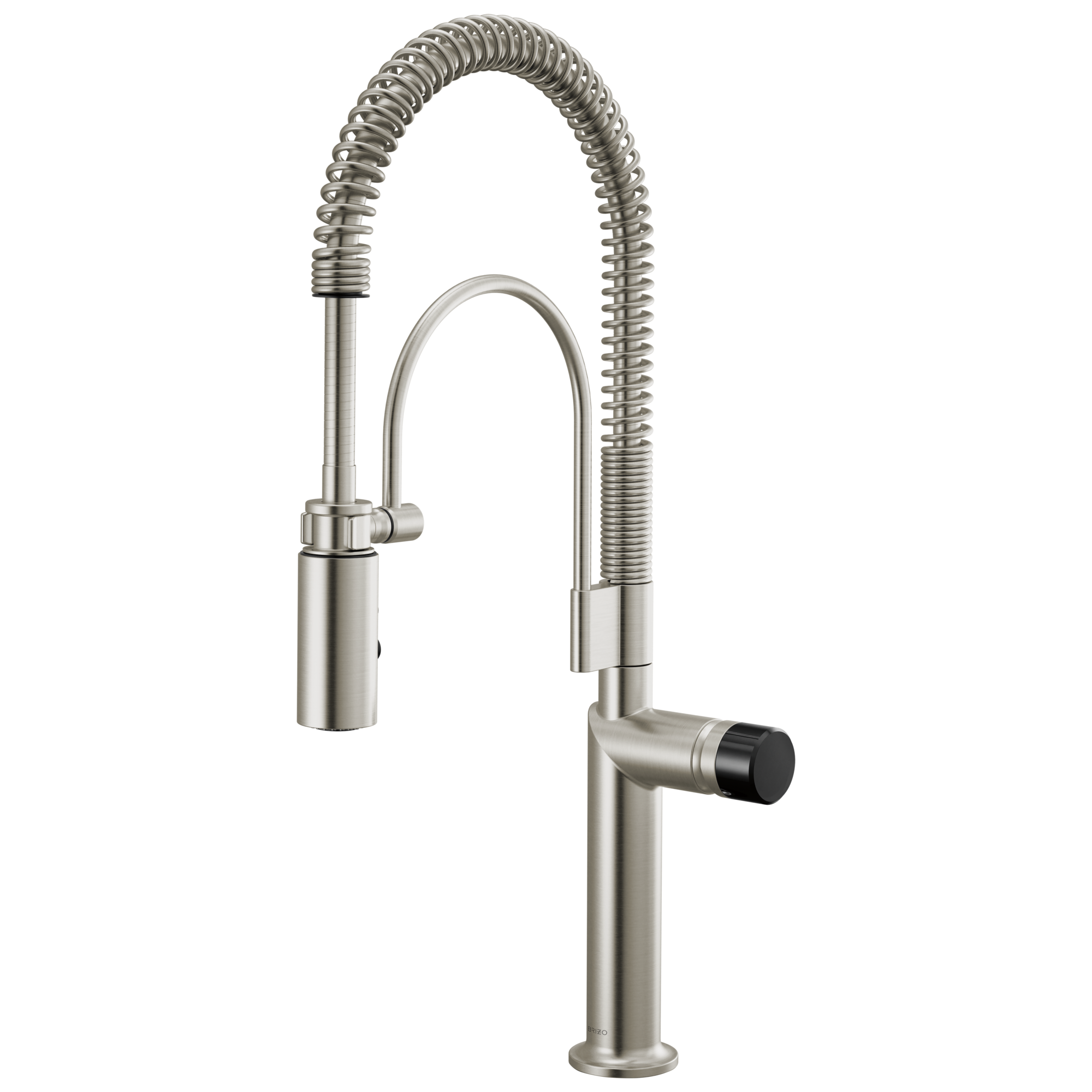 Brizo Odin Mezcladora Semi-Profesional — Acero Inoxidable — Perilla con Cristal Negro