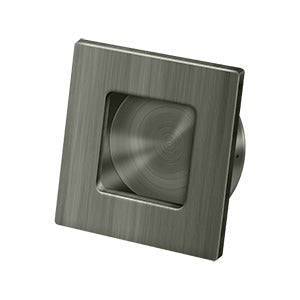 Deltana Jaladera Empotrada Cuadrada de Uso Rudo 2-3/4" — Níquel Antiguo Mate