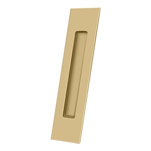 Deltana Jaladera Empotrada Rectangular de Uso Rudo 10" — Latón Satinado
