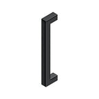 Deltana Jaladera Contemporánea de Acero Inoxidable 12" — Negro Mate