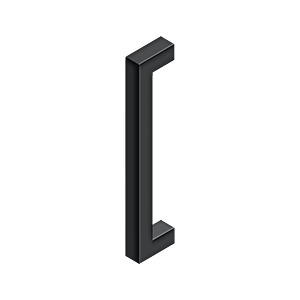 Deltana Jaladera Contemporánea de Acero Inoxidable 12" — Negro Mate
