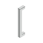 Deltana Jaladera Contemporánea de Acero Inoxidable 12" — Acero Inoxidable Pulido