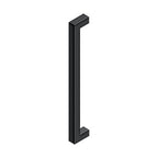 Deltana Jaladera Contemporánea de Acero Inoxidable 18" — Negro Mate