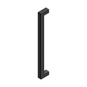 Deltana Jaladera Contemporánea de Acero Inoxidable 18" — Negro Mate