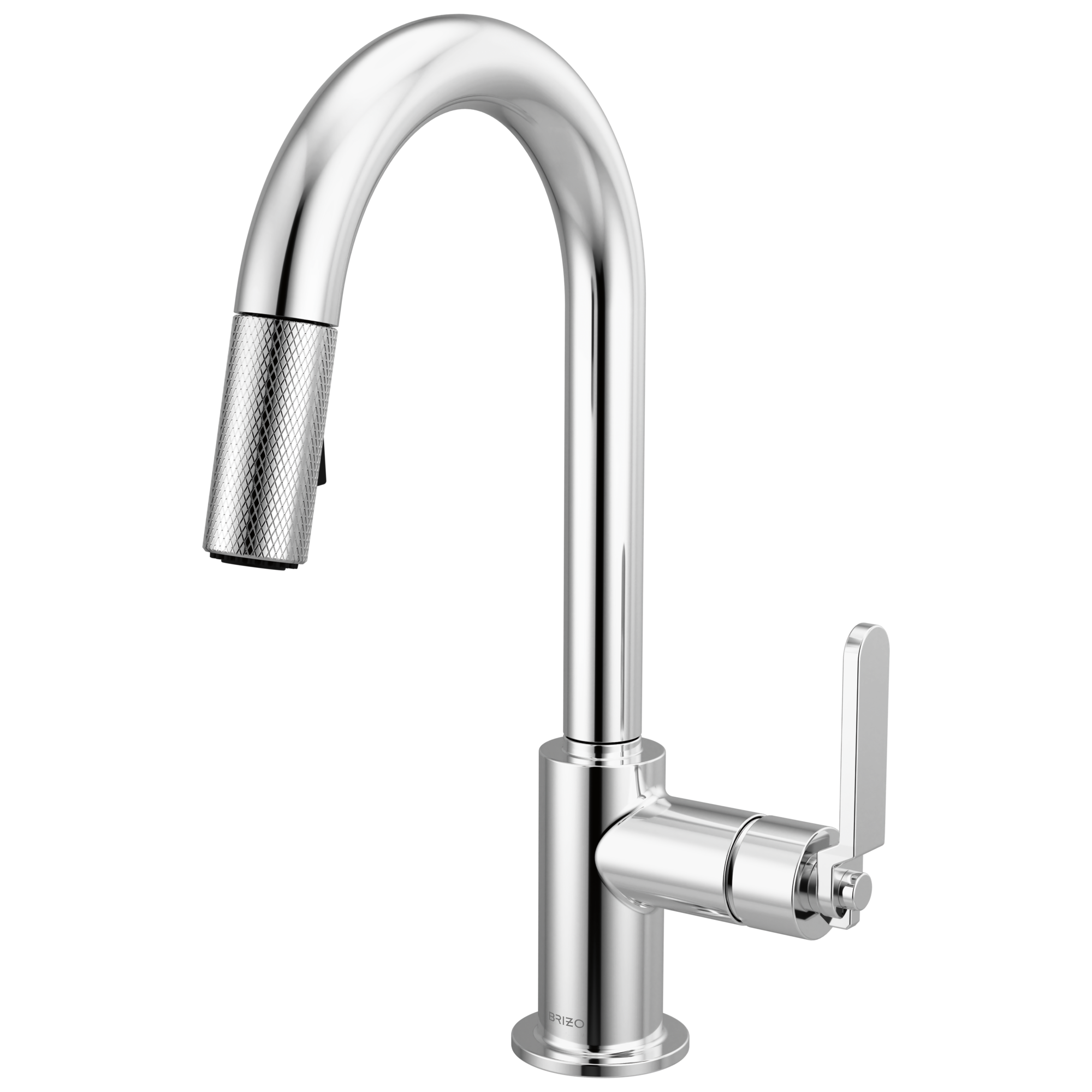 Brizo Litze Mezcladora Prep Extraíble — Surtidor en Arco, Manija Industrial — Cromo