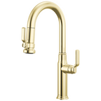 Brizo Faircroft Mezcladora Prep Extraíble — Surtidor en Arco — Latón sin Laca — Manija Industrial