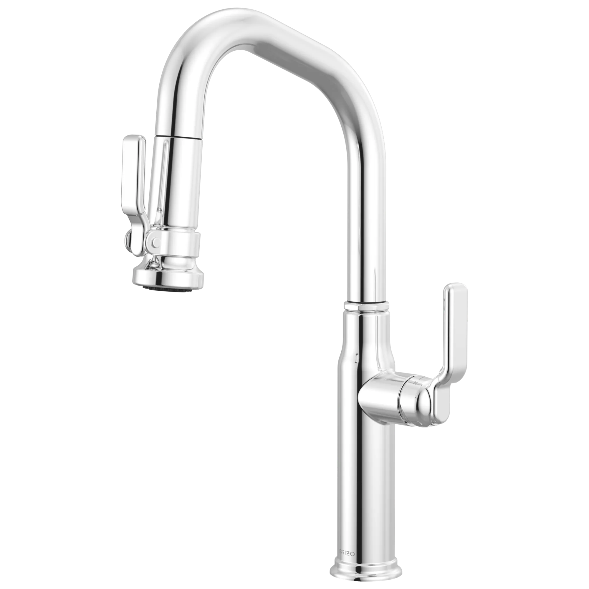 Brizo Faircroft Mezcladora Prep Extraíble — Surtidor en Ángulo — Cromo — Manija Industrial