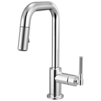 Brizo Litze Mezcladora Prep Extraíble — Surtidor Cuadrado, Manija Knurled — Cromo