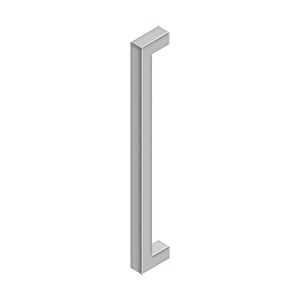 Deltana Jaladera Contemporánea de Acero Inoxidable 18" — Acero Inoxidable Satinado