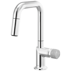 Brizo Odin Mezcladora Prep Extraíble — Surtidor Cuadrado — Cromo — Perilla de Concreto