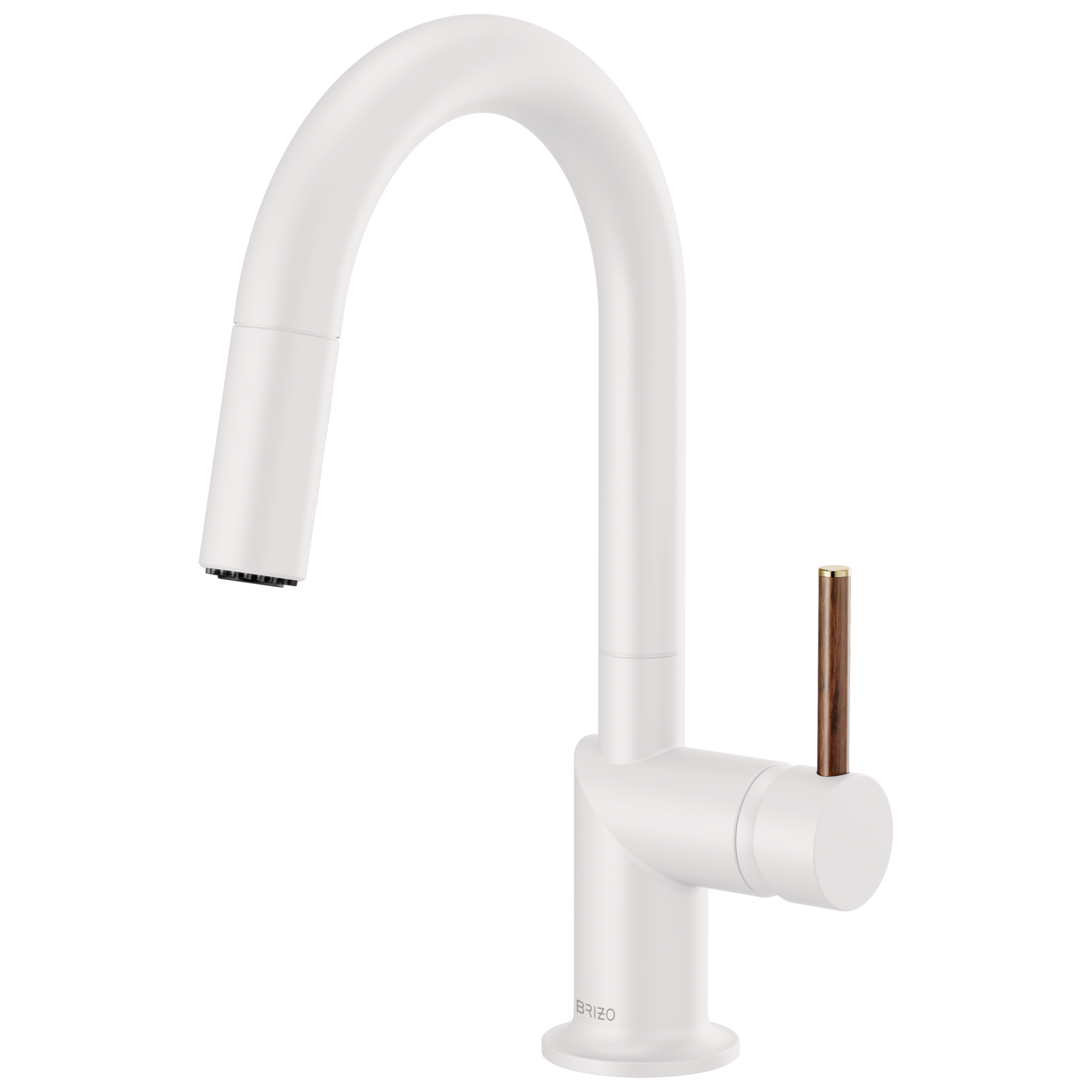 Brizo Jason Wu Mezcladora Prep Extraíble — Surtidor en Arco — Manija de Madera