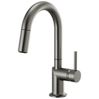 Brizo Odin Mezcladora Prep Extraíble — Surtidor en Arco — Acero Luxe — Manija Metálica