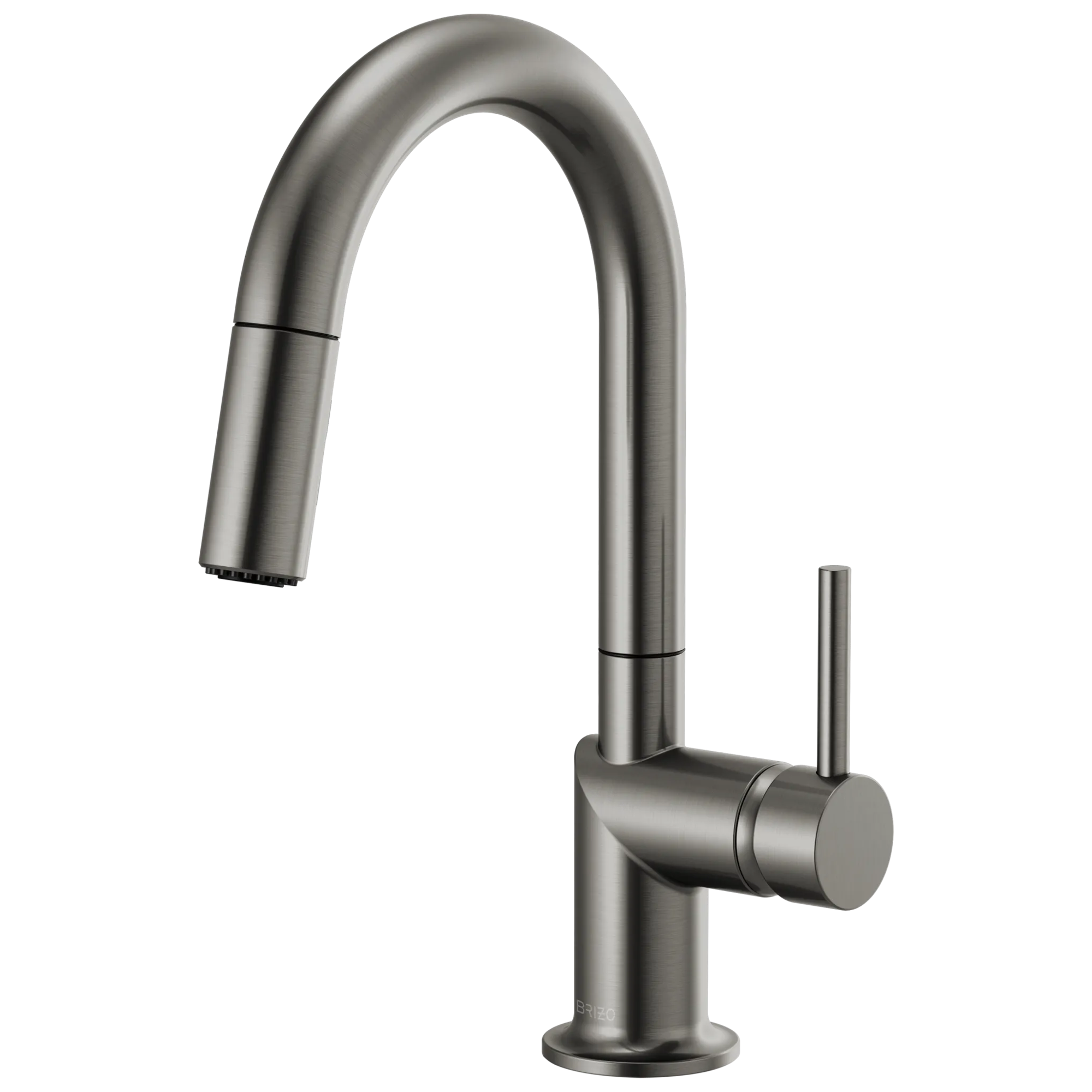 Brizo Odin Mezcladora Prep Extraíble — Surtidor en Arco — Acero Luxe — Manija Metálica