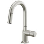 Brizo Odin Mezcladora Prep Extraíble — Surtidor en Arco — Acero Inoxidable — Perilla Metálica