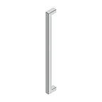 Deltana Jaladera Contemporánea de Acero Inoxidable 24" — Acero Inoxidable Pulido