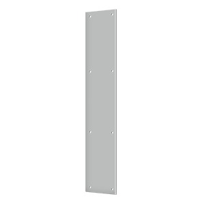 Deltana Placa de Empuje de Acero Inoxidable 3-1/2" x 20" — Acero Inoxidable Satinado