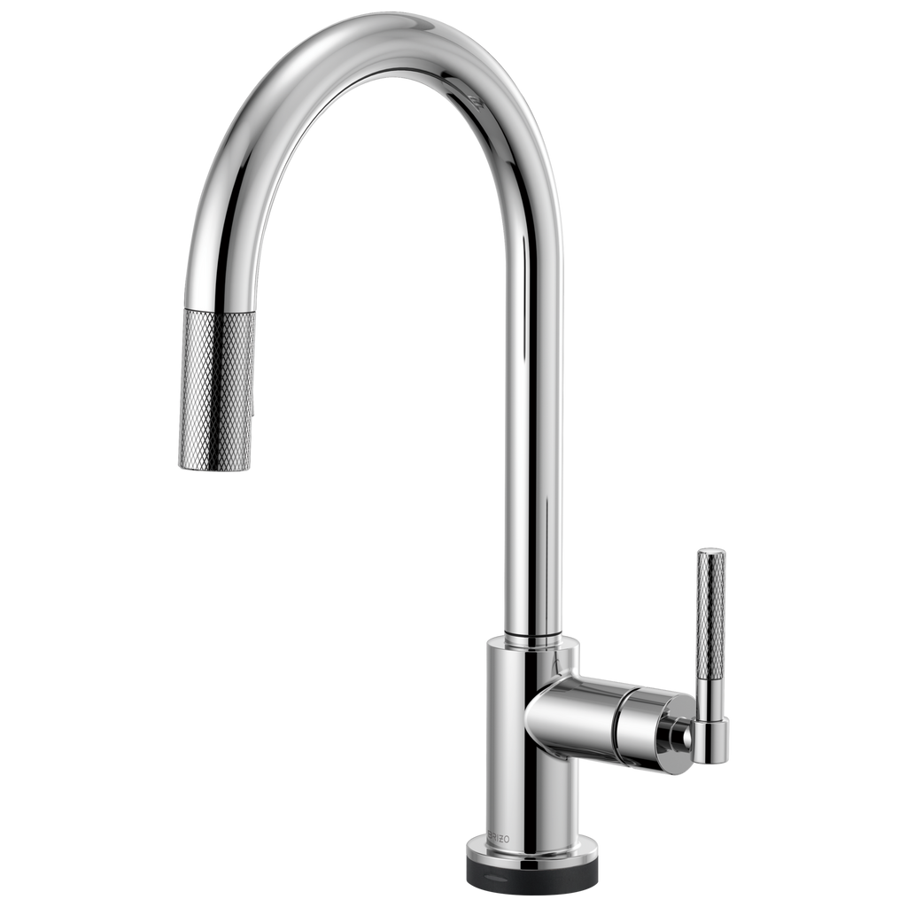 Brizo Litze Mezcladora Extraíble SmartTouch® — Surtidor en Arco, Manija Knurled — Cromo