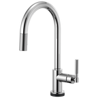 Brizo Litze Mezcladora Extraíble SmartTouch® — Surtidor en Arco, Manija Knurled — Cromo
