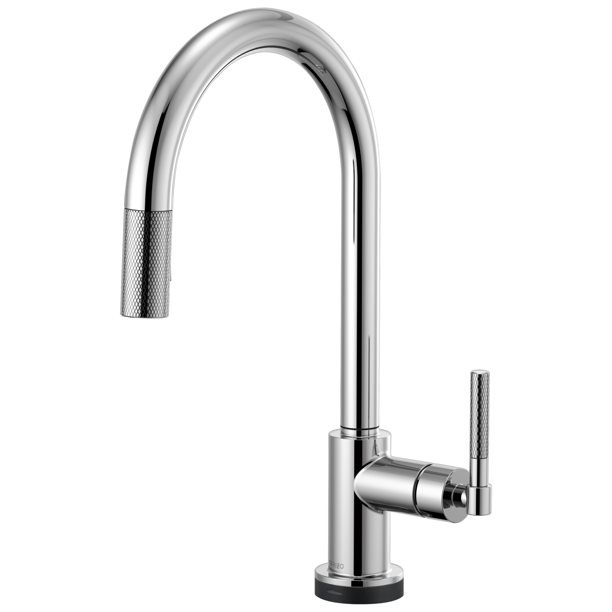 Brizo Litze Mezcladora Extraíble SmartTouch® — Surtidor en Arco, Manija Knurled — Cromo
