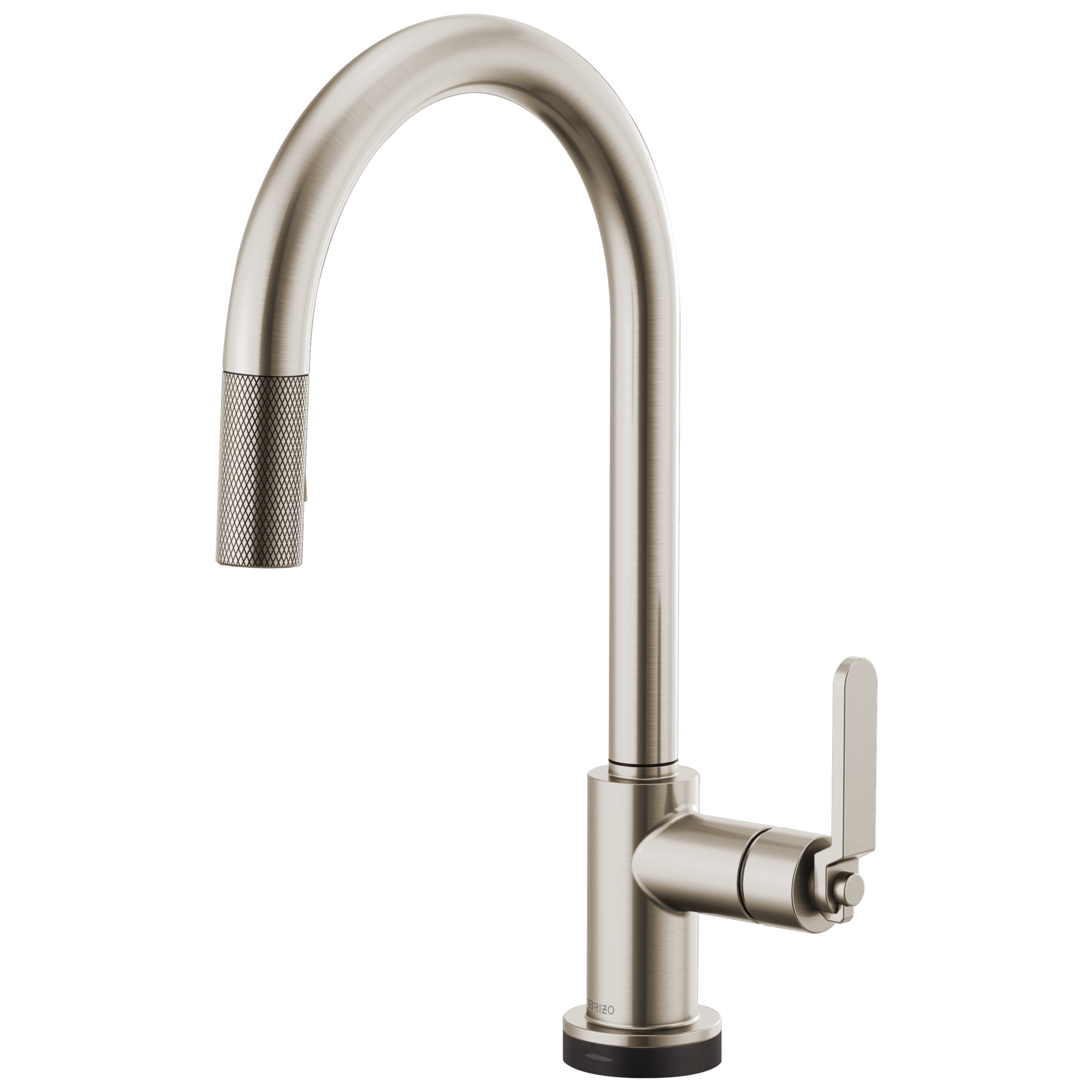 Brizo Litze Mezcladora Extraíble SmartTouch® — Surtidor en Arco, Manija Industrial — Acero Inoxidable