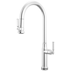 Brizo Faircroft Mezcladora Extraíble SmartTouch® — Surtidor en Arco — Cromo — Manija Coin Edge