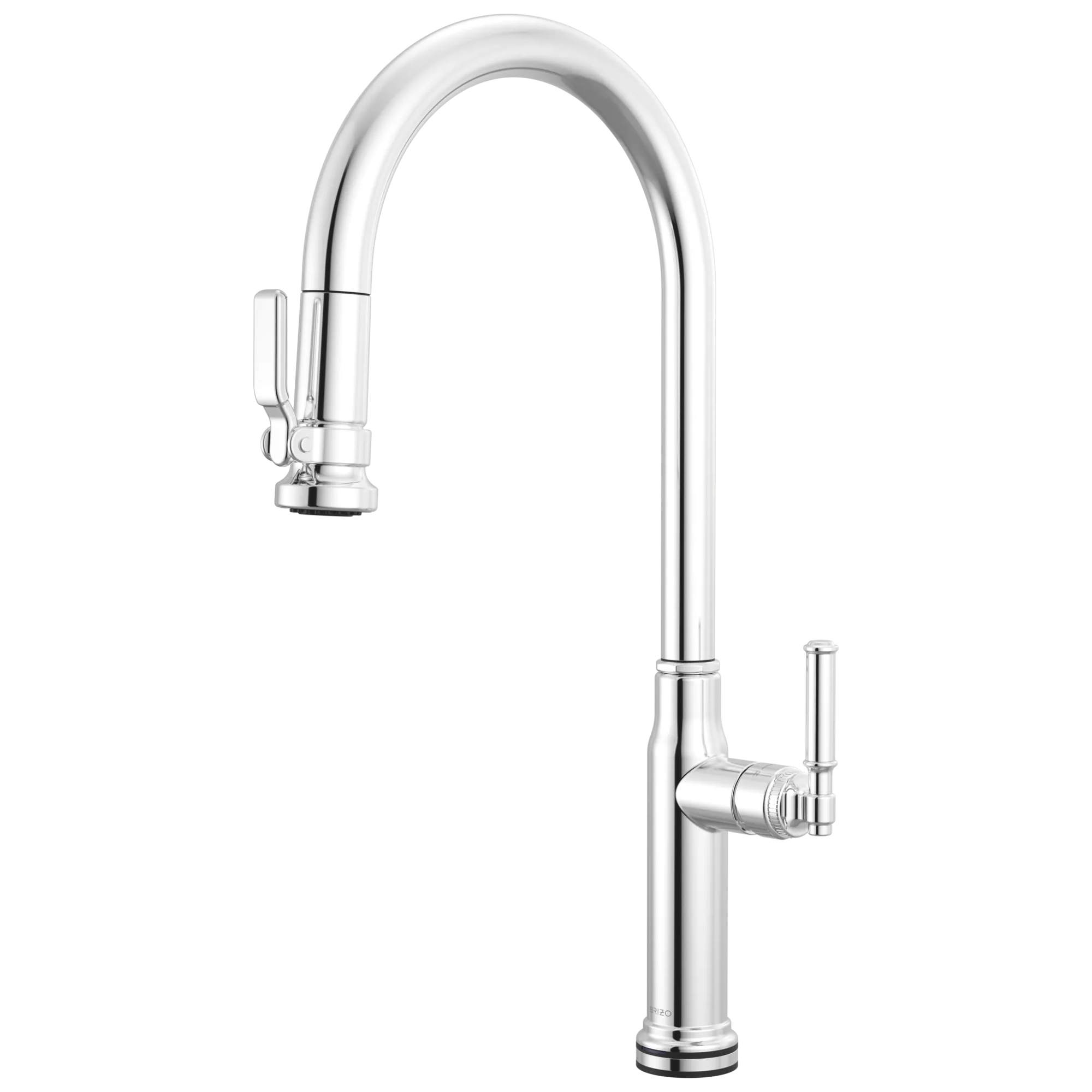 Brizo Faircroft Mezcladora Extraíble SmartTouch® — Surtidor en Arco — Cromo — Manija Coin Edge