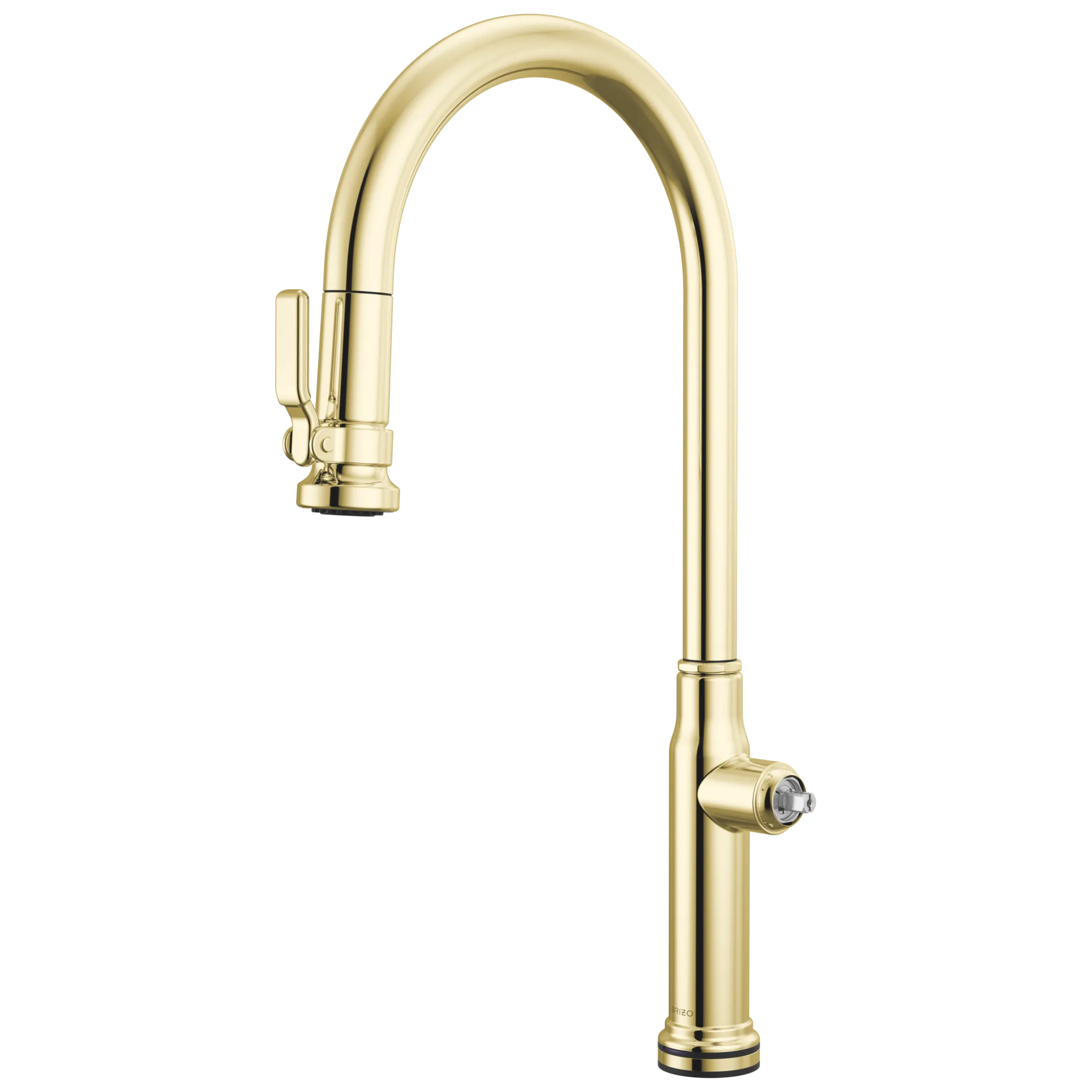 Brizo Faircroft Mezcladora Extraíble SmartTouch® — Surtidor en Arco — Latón sin Laca — Manija Coin Edge