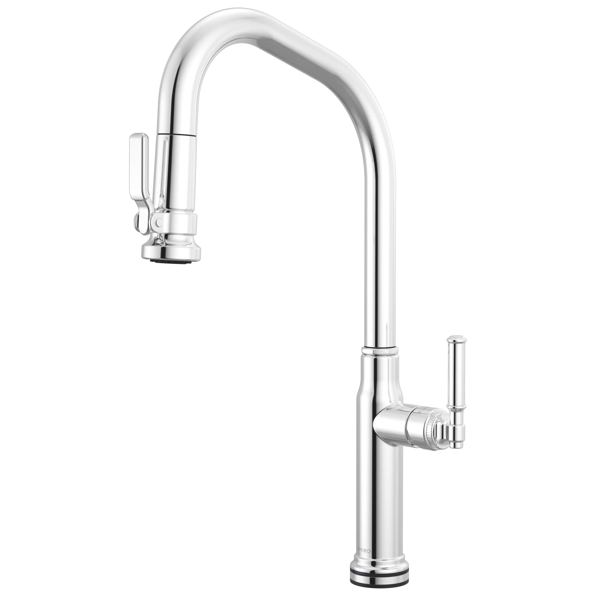 Brizo Faircroft Mezcladora Extraíble SmartTouch® — Surtidor en Ángulo — Cromo — Manija Coin Edge