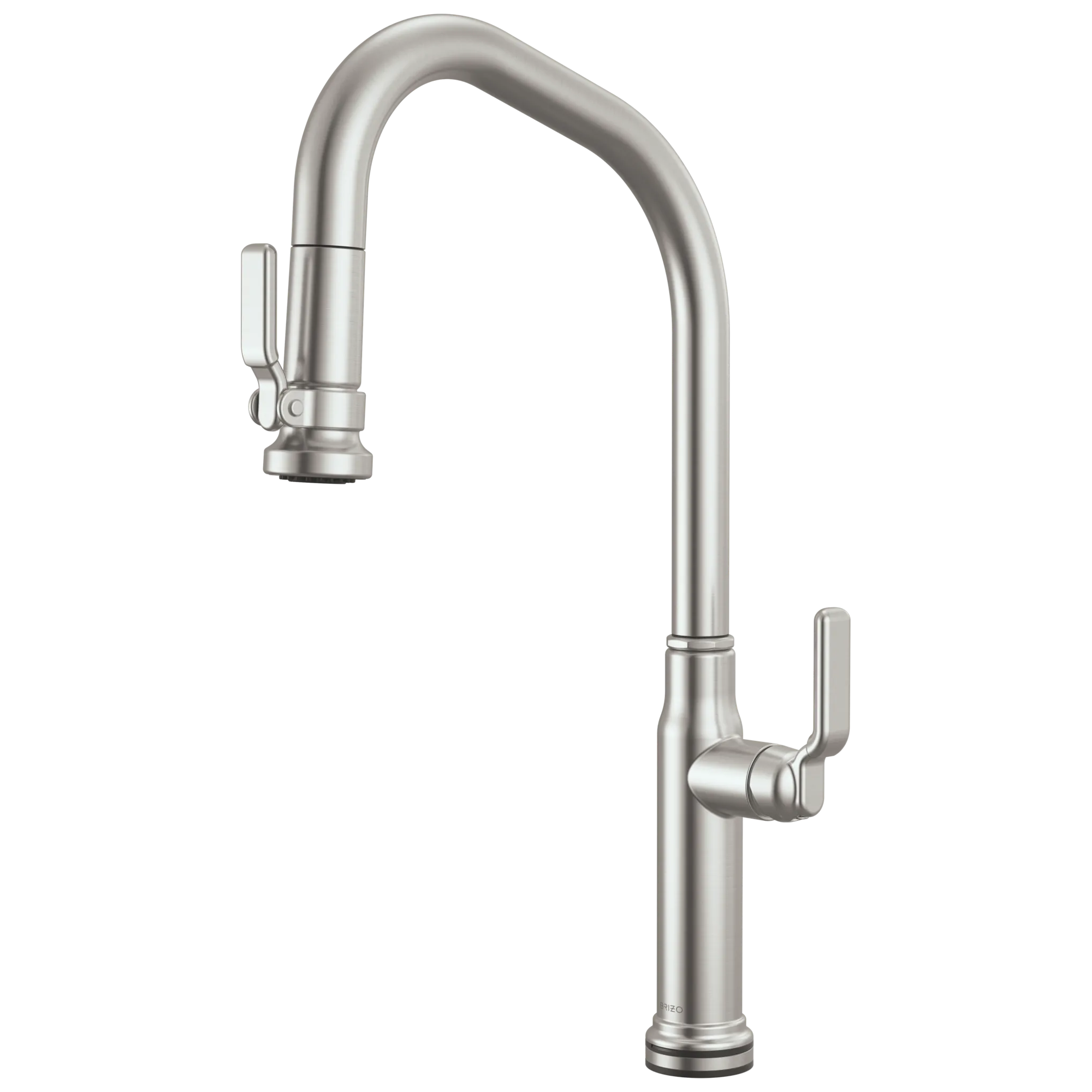 Brizo Faircroft Mezcladora Extraíble SmartTouch® — Surtidor en Ángulo — Acero Inoxidable — Manija Industrial