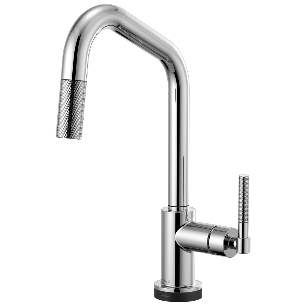 Brizo Litze Mezcladora Extraíble SmartTouch® — Surtidor en Ángulo, Manija Knurled — Cromo