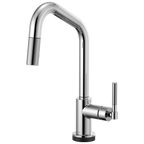 Brizo Litze Mezcladora Extraíble SmartTouch® — Surtidor en Ángulo, Manija Knurled — Cromo