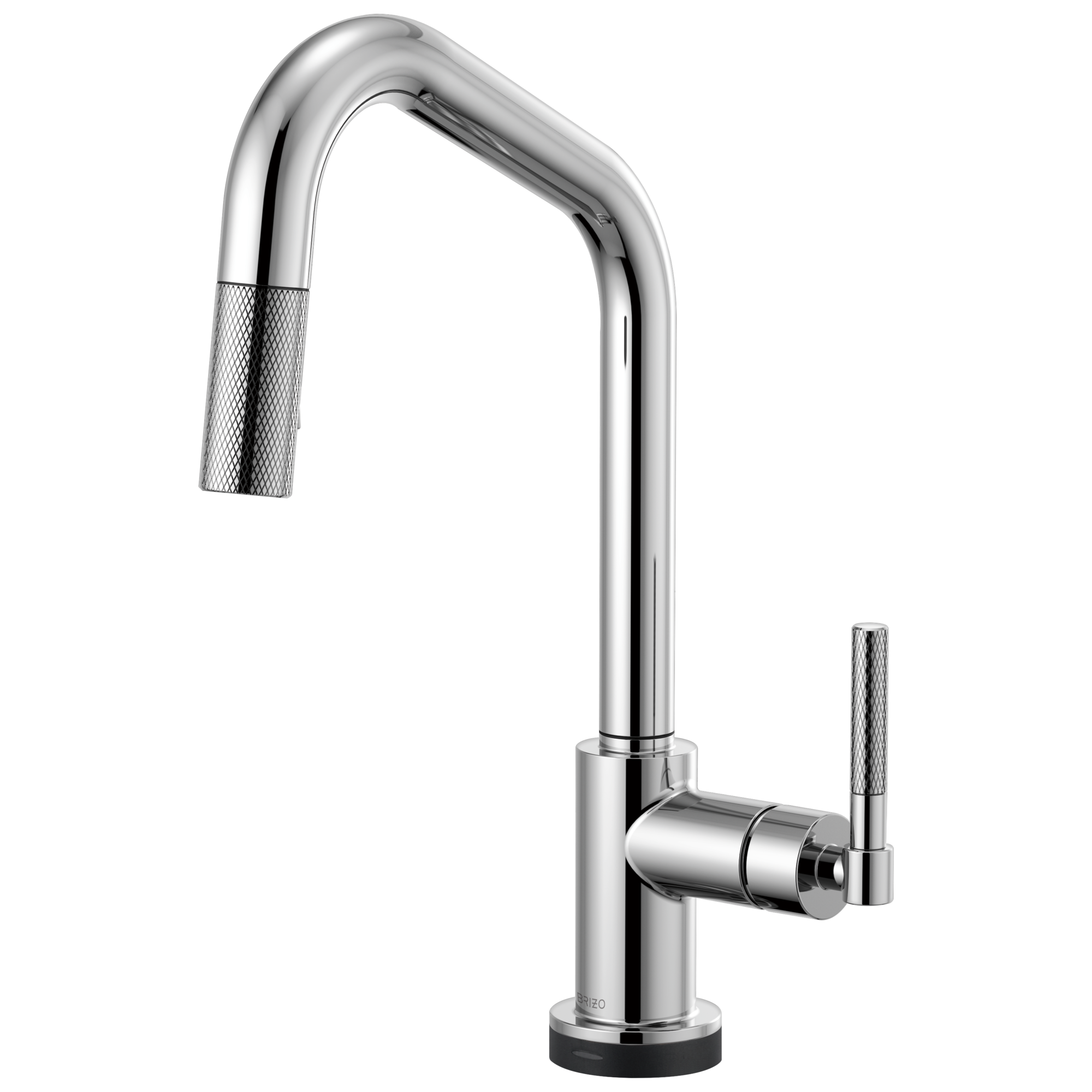 Brizo Litze Mezcladora Extraíble SmartTouch® — Surtidor en Ángulo, Manija Knurled — Cromo