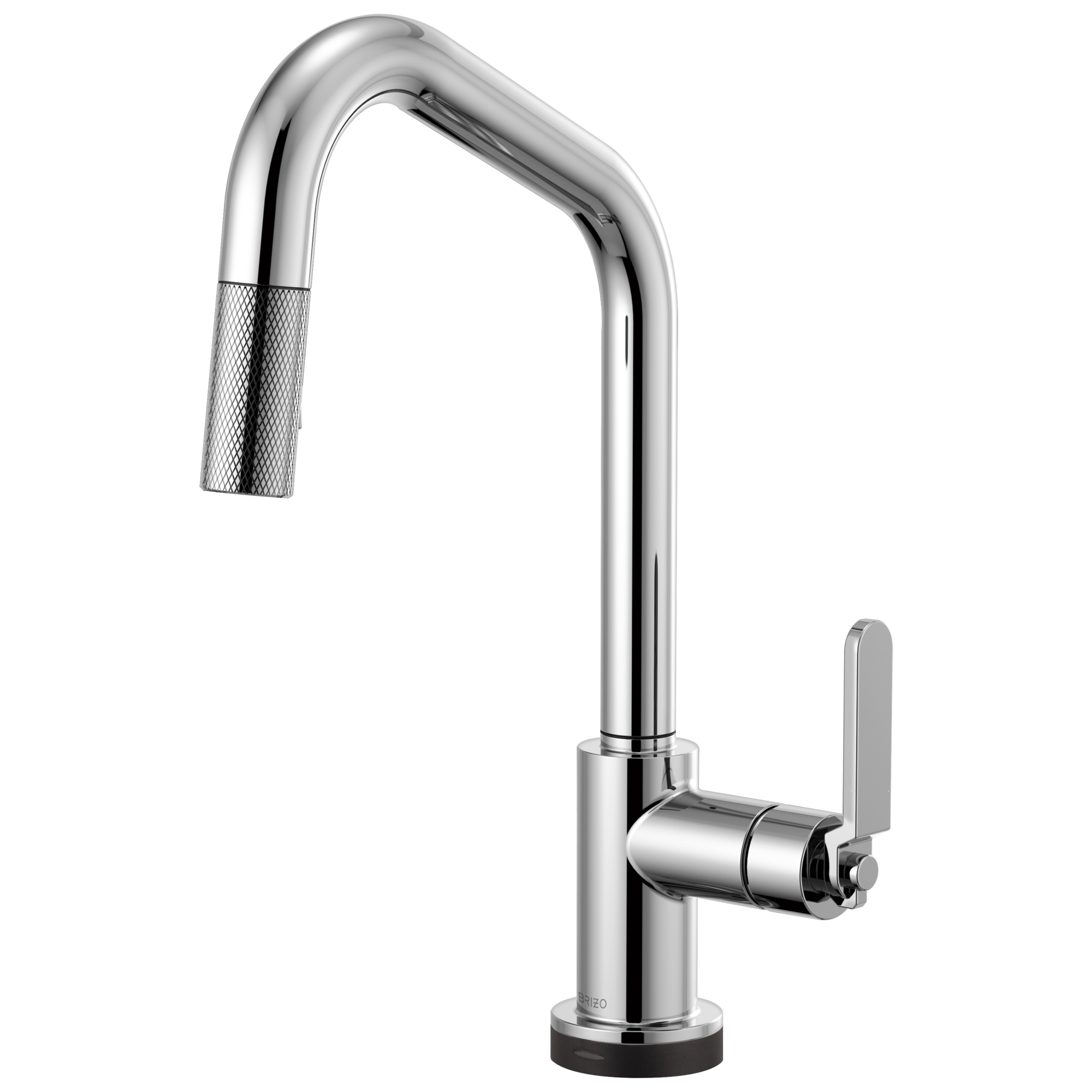 Brizo Litze Mezcladora Extraíble SmartTouch® — Surtidor en Ángulo, Manija Industrial — Cromo