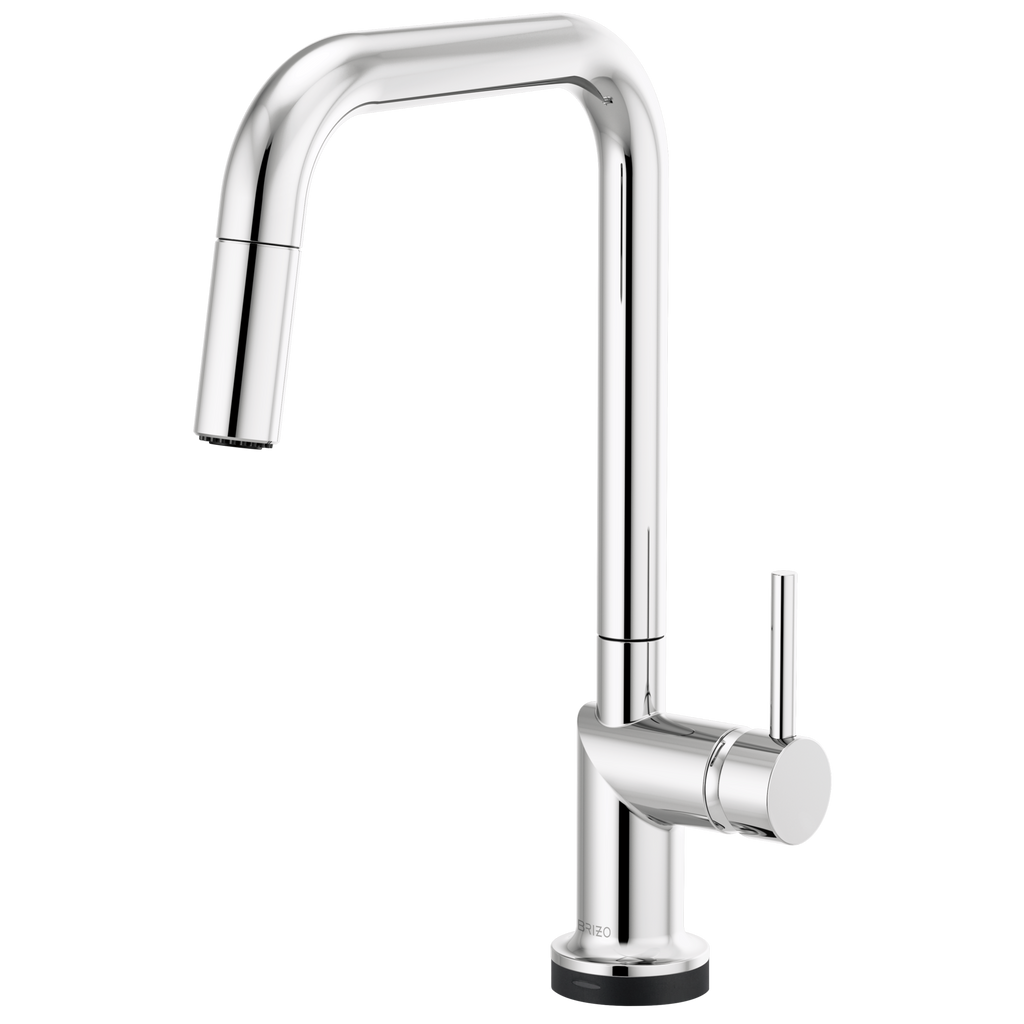 Brizo Odin Mezcladora Extraíble SmartTouch® — Surtidor Cuadrado — Cromo — Manija Metálica