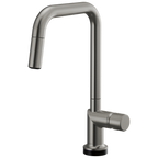 Brizo Odin Mezcladora Extraíble SmartTouch® — Surtidor Cuadrado — Acero Luxe — Perilla Metálica
