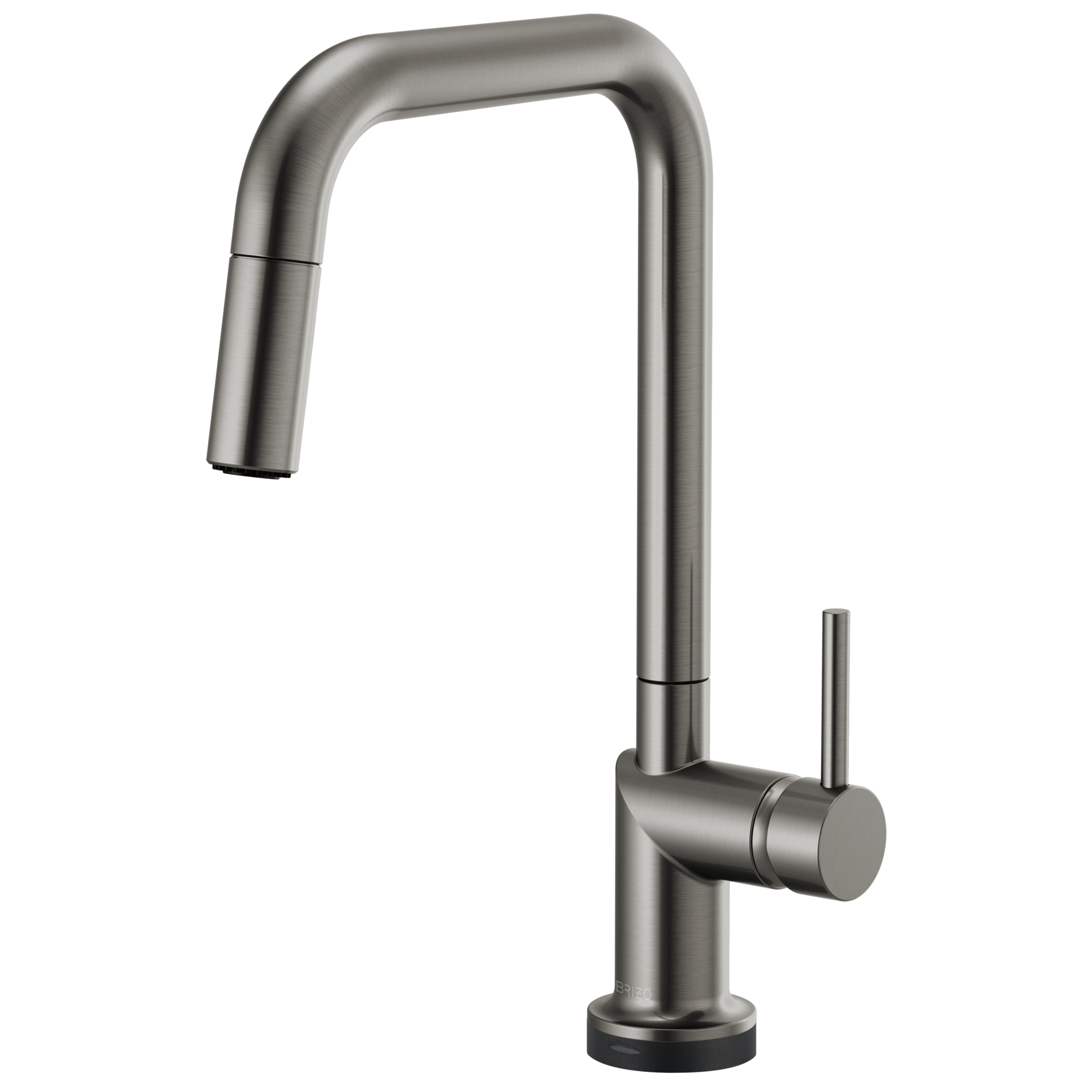 Brizo Odin Mezcladora Extraíble SmartTouch® — Surtidor Cuadrado — Acero Luxe — Manija Metálica