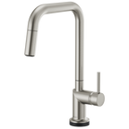 Brizo Odin Mezcladora Extraíble SmartTouch® — Surtidor Cuadrado — Acero Inoxidable — Manija Metálica