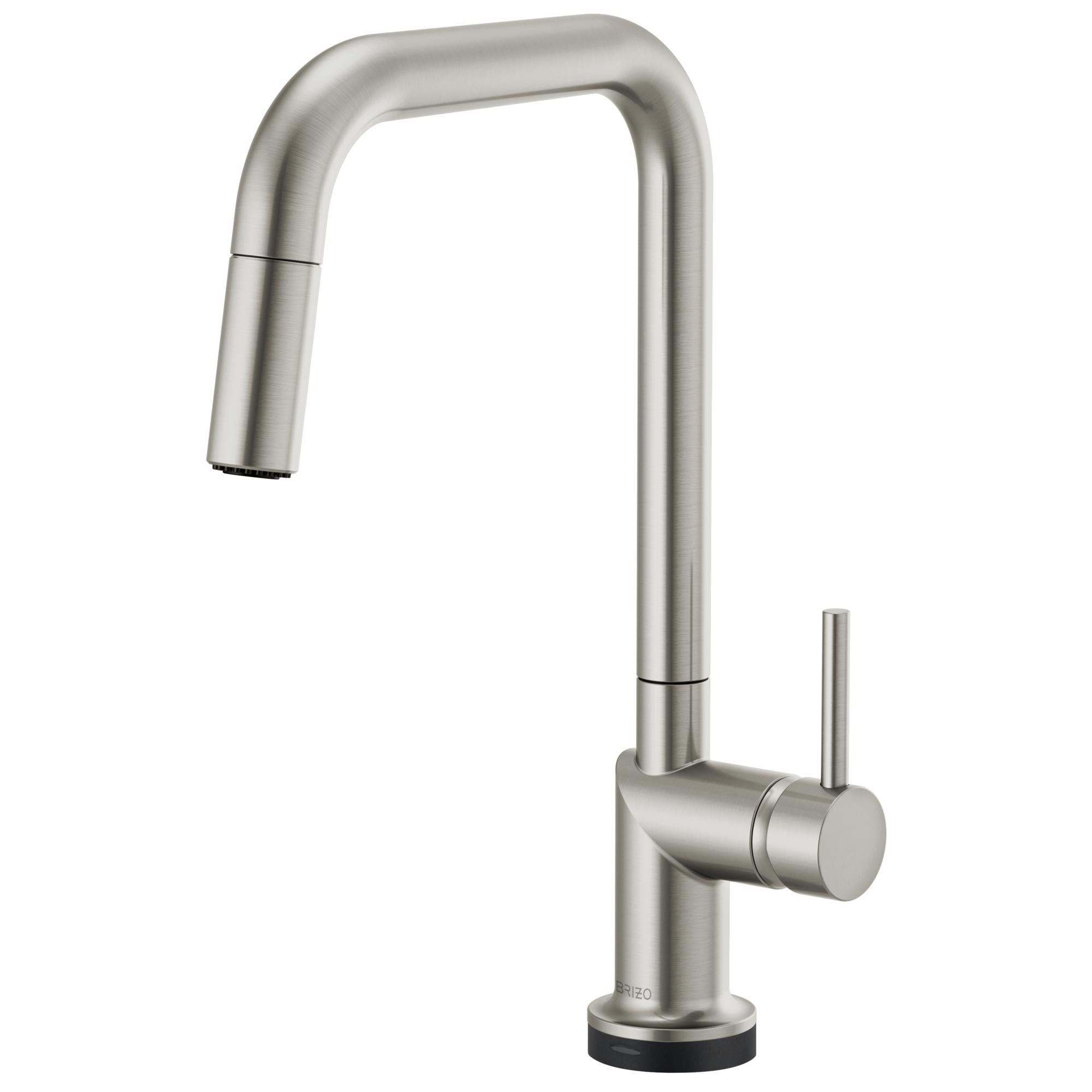 Brizo Odin Mezcladora Extraíble SmartTouch® — Surtidor Cuadrado — Acero Inoxidable — Manija Metálica