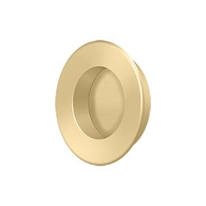 Deltana Jaladera Empotrada Redonda de Uso Rudo 1-7/8" — Latón Satinado