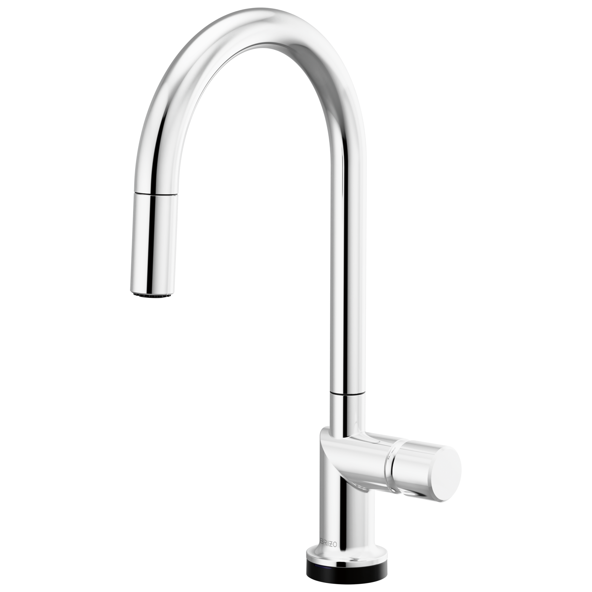 Brizo Odin Mezcladora Extraíble SmartTouch® — Surtidor en Arco — Cromo — Perilla Metálica