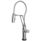Brizo Odin Mezcladora Articulante SmartTouch® con Manguera Integrada — Cromo — Perilla de Concreto