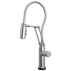 Brizo Odin Mezcladora Articulante SmartTouch® con Manguera Integrada — Cromo — Perilla Metálica