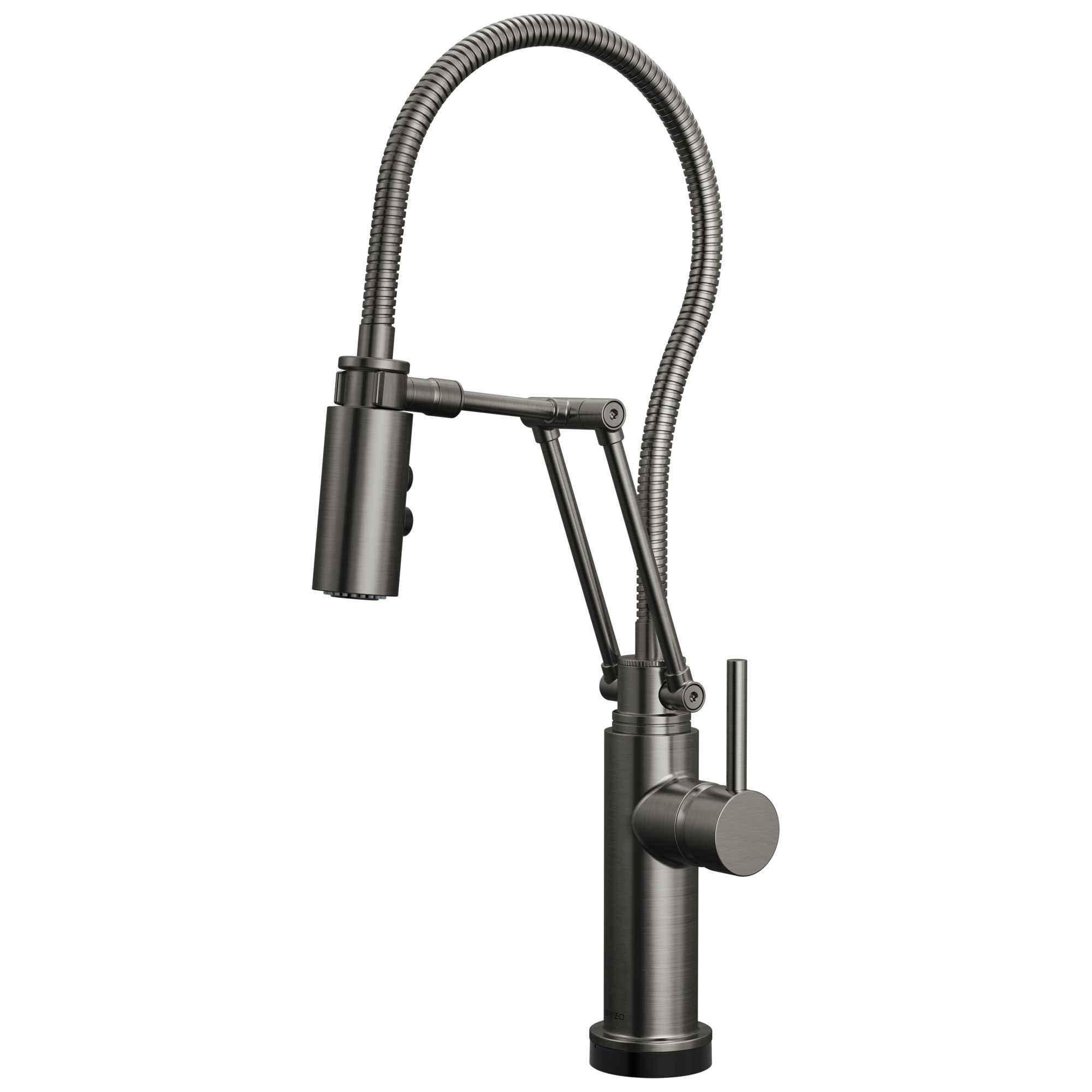 Brizo Odin Mezcladora Articulante SmartTouch® con Manguera Integrada — Acero Luxe — Manija Metálica